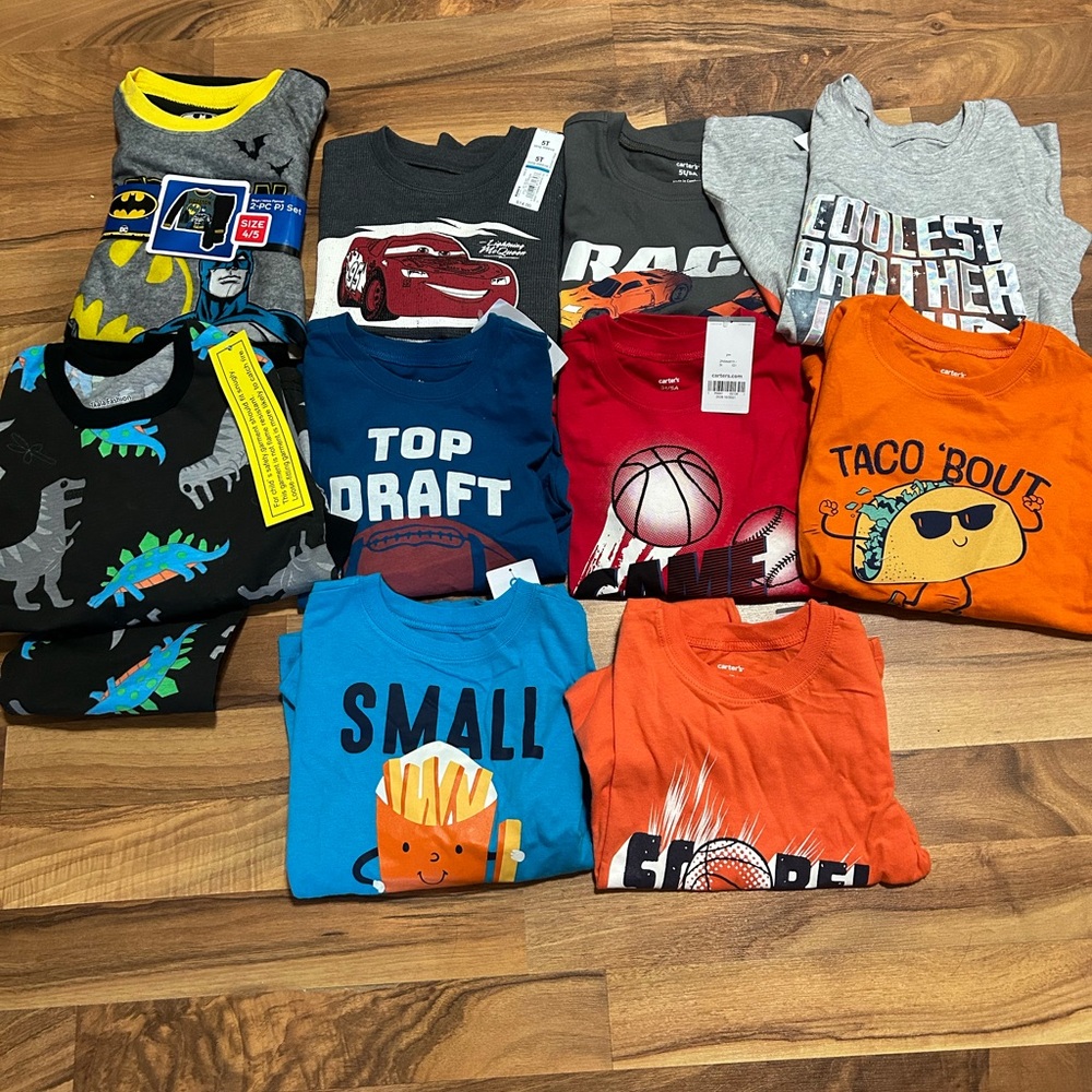 NEW Toddler Boy Clothes Size 5T Lot